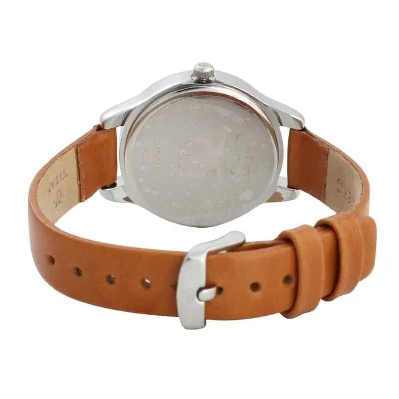 Titan Workwear White Dial Leather Ladies Watch- 2481SL06